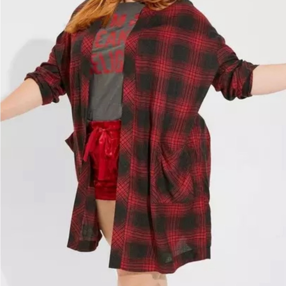 Torrid Sleep Rayon Woven Pocket Sleep Robe Size 1/2